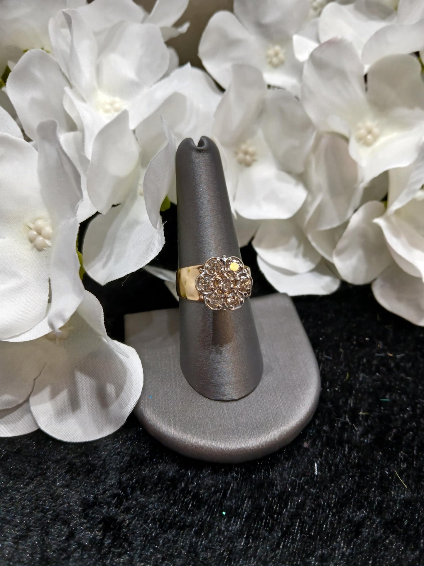 0.75 ct. Diamond Cluster Ring