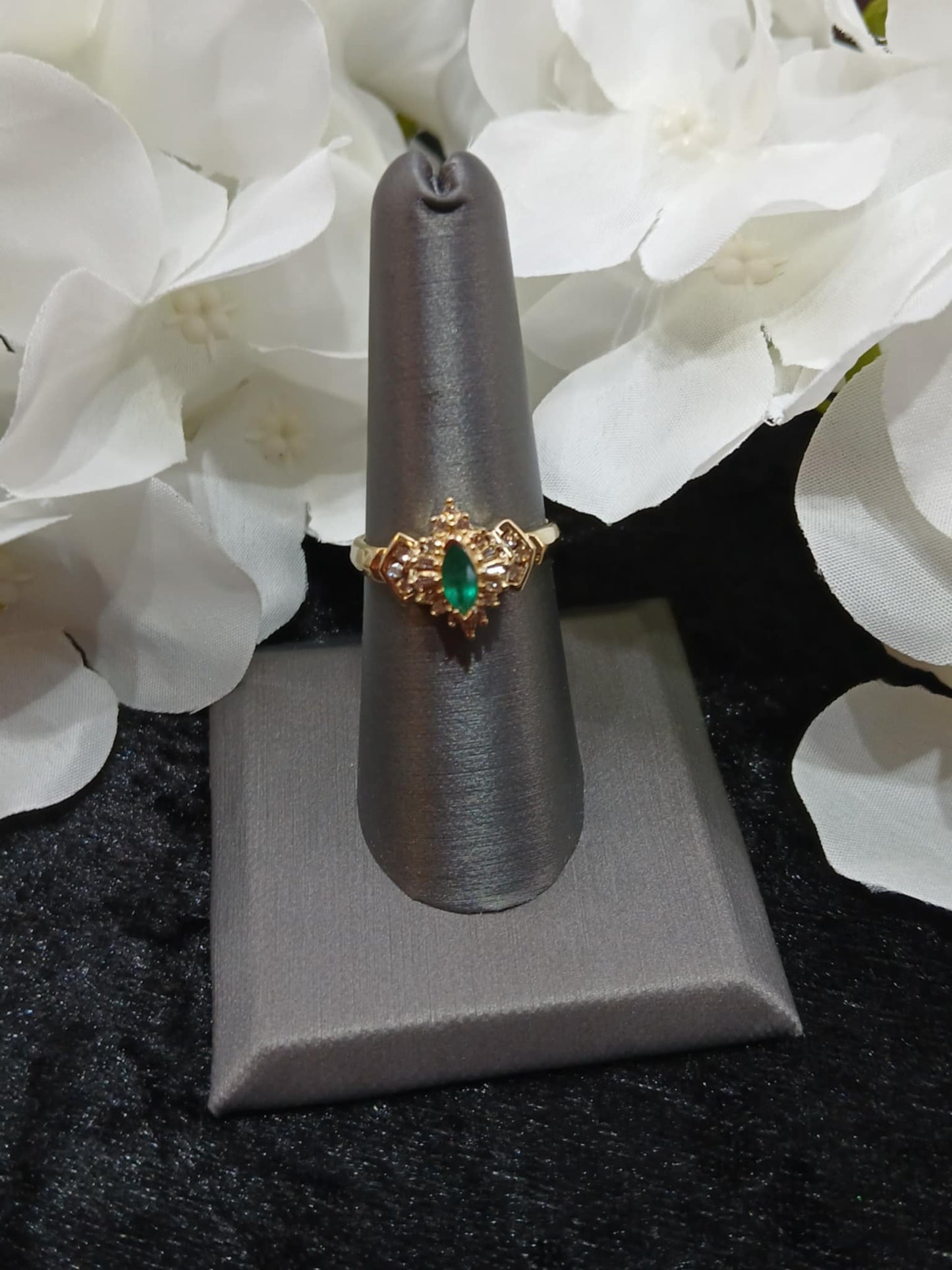 Genuine Emerald Fashion Ring