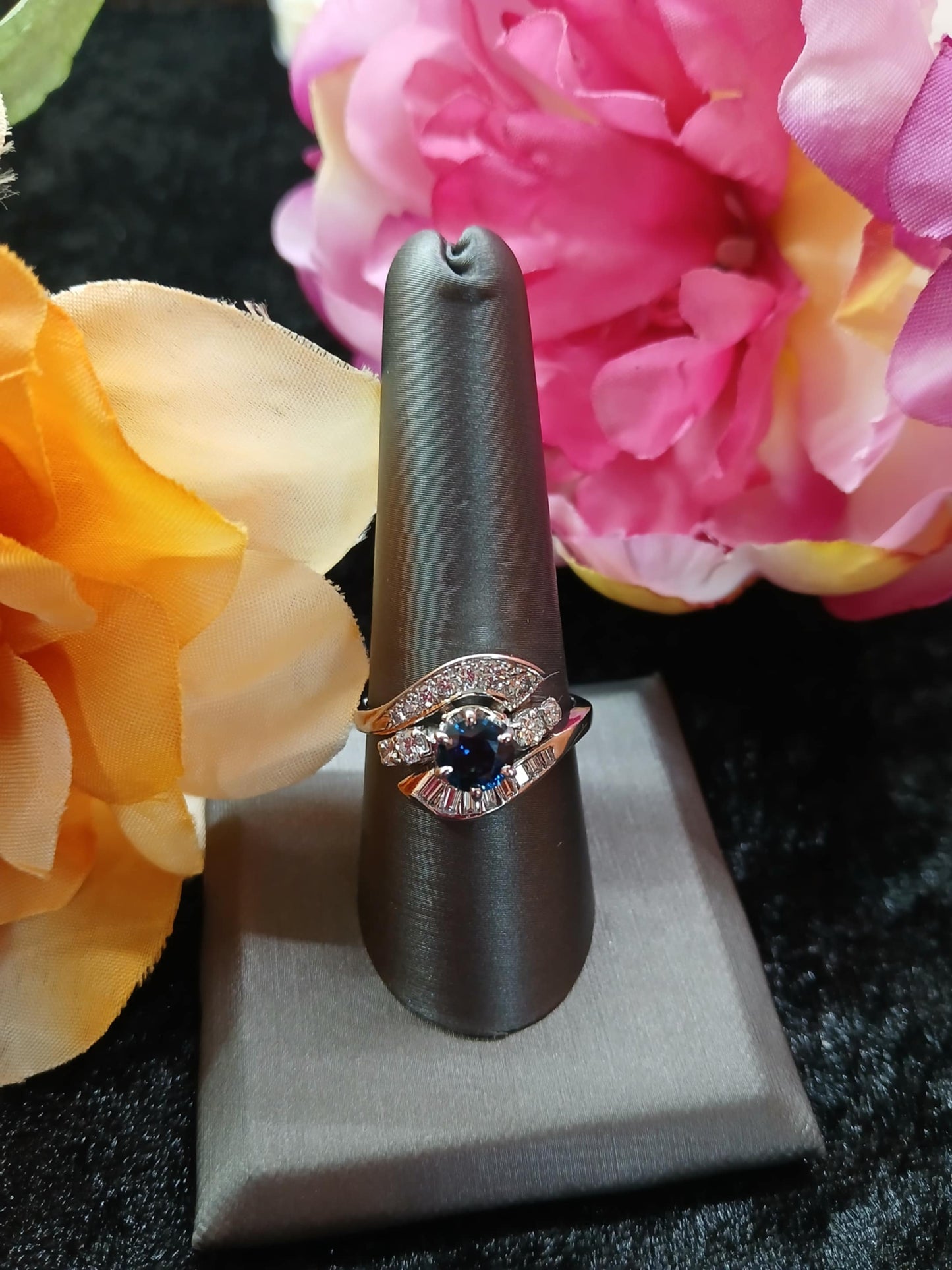 Sapphire and Diamond Fashion Ring