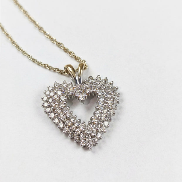 0.50 ct. Diamond Heart Pendant