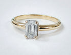 1.00ct Emerald Cut Solitaire Engagement Ring