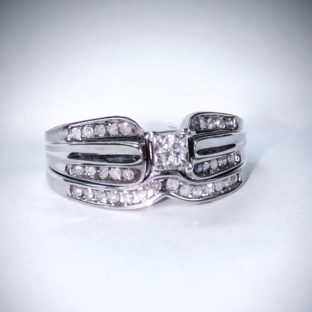 0.25 ct. Princess Cut Bridal Set