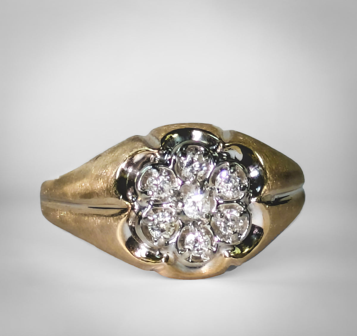 Diamond Men's Belcher Style Ring