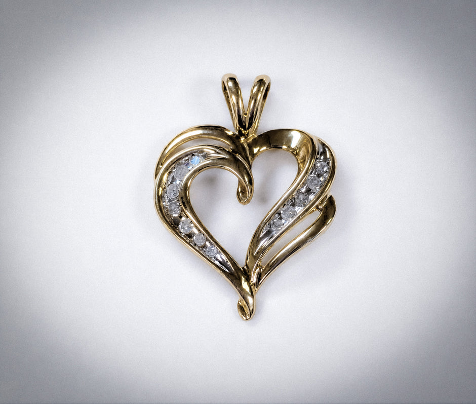 0.50ct. Diamond Heart Pendent