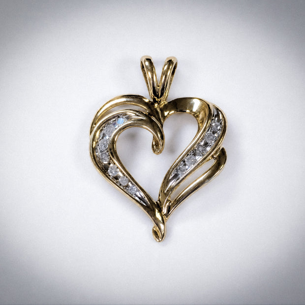0.50ct. Diamond Heart Pendent