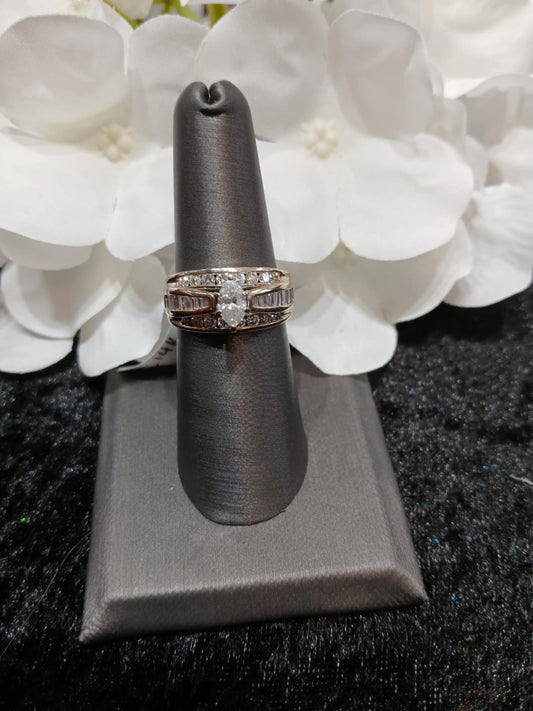 1.00 ct. Marquis Cut Engagement Ring