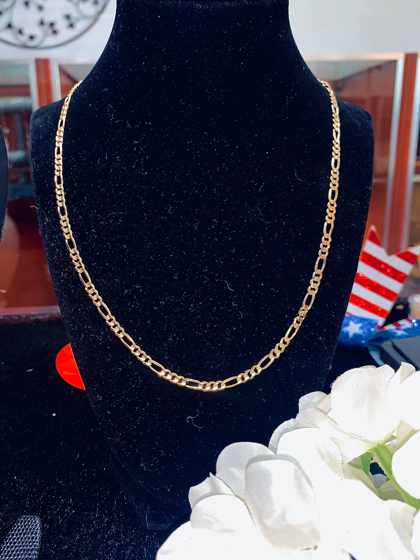 Yellow Gold Figaro Chain