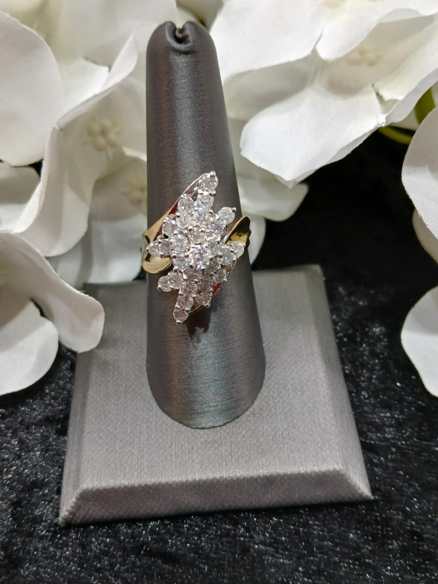 2.00 ct. Diamond Cluster Dinner Ring