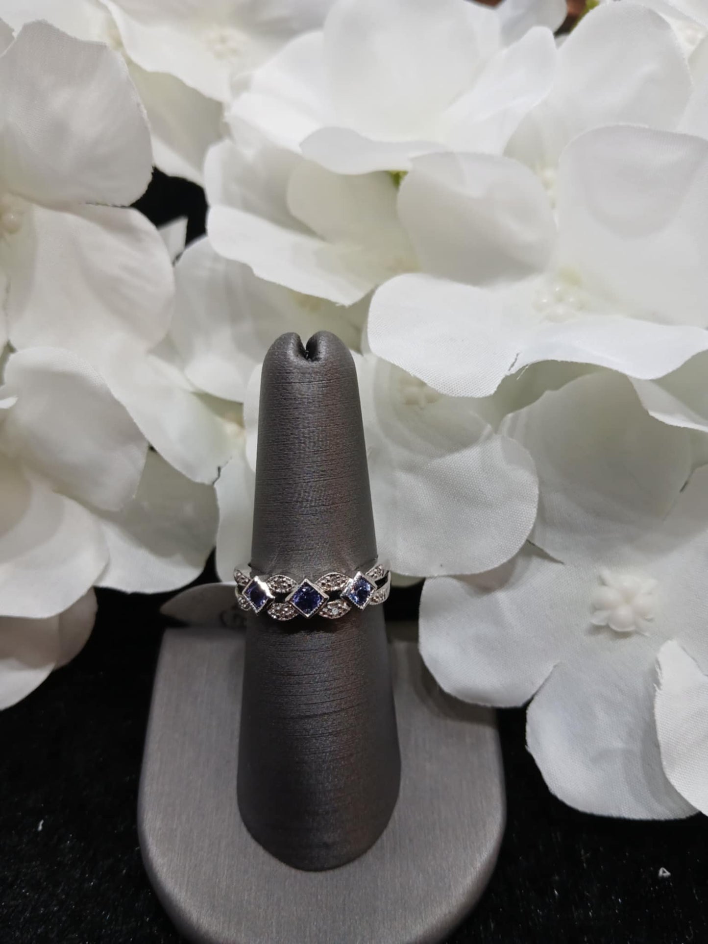 Tanzanite and Diamond Band