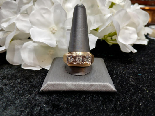 1.00 ct. Gent's Diamond Trio Ring