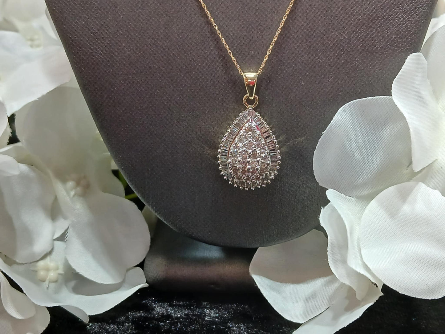 2.50 ct. Diamond Teardrop Pendent