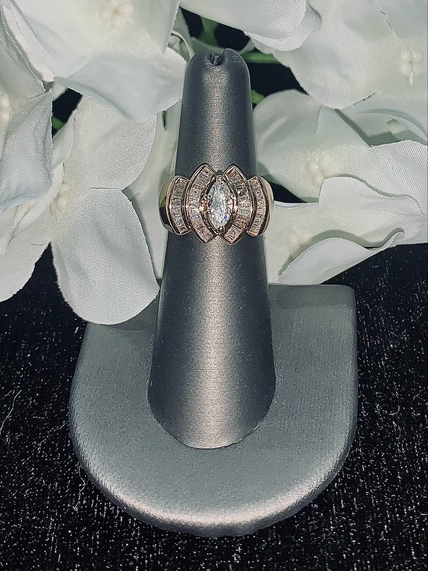 Marquis Cut Diamond Dinner Ring