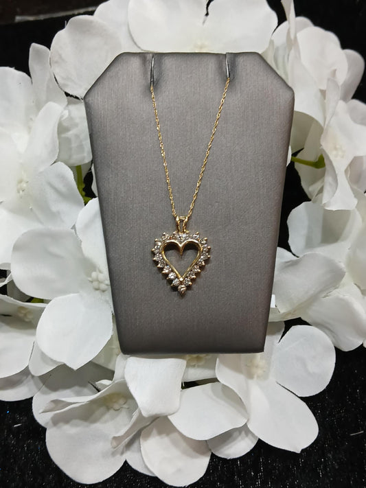 1.00 ct. Diamond Heart Pendent