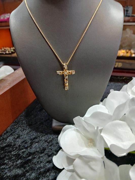 0.50 ct. Diamond Cross Necklace