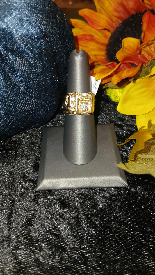 0.30 ct. Round Diamond Gentleman's Freeform Ring