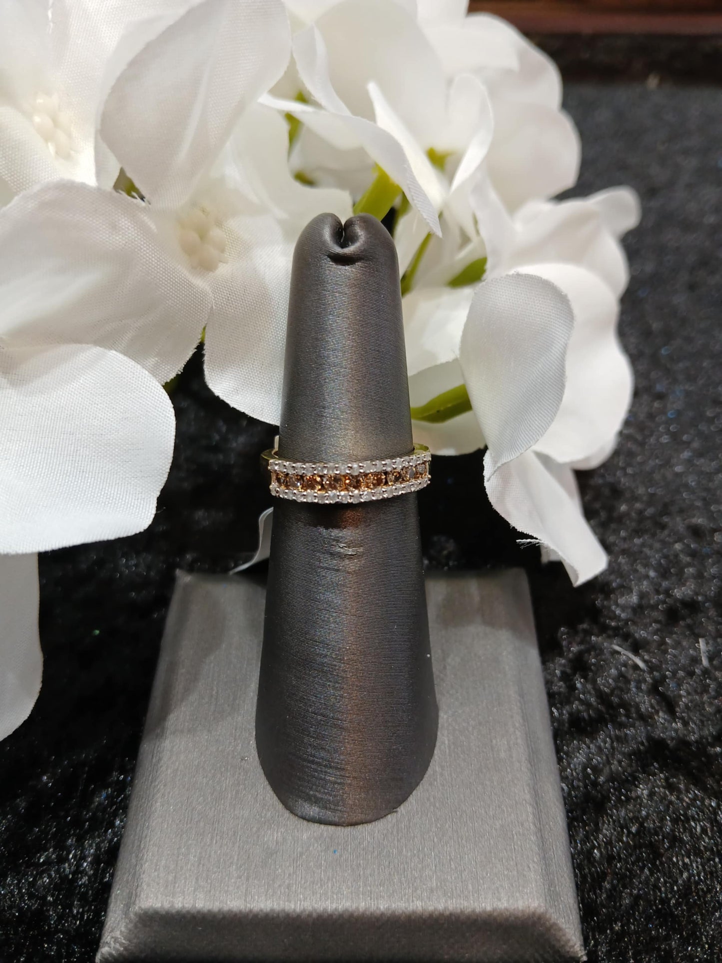 Yellow Gold Chocolate Diamond Band