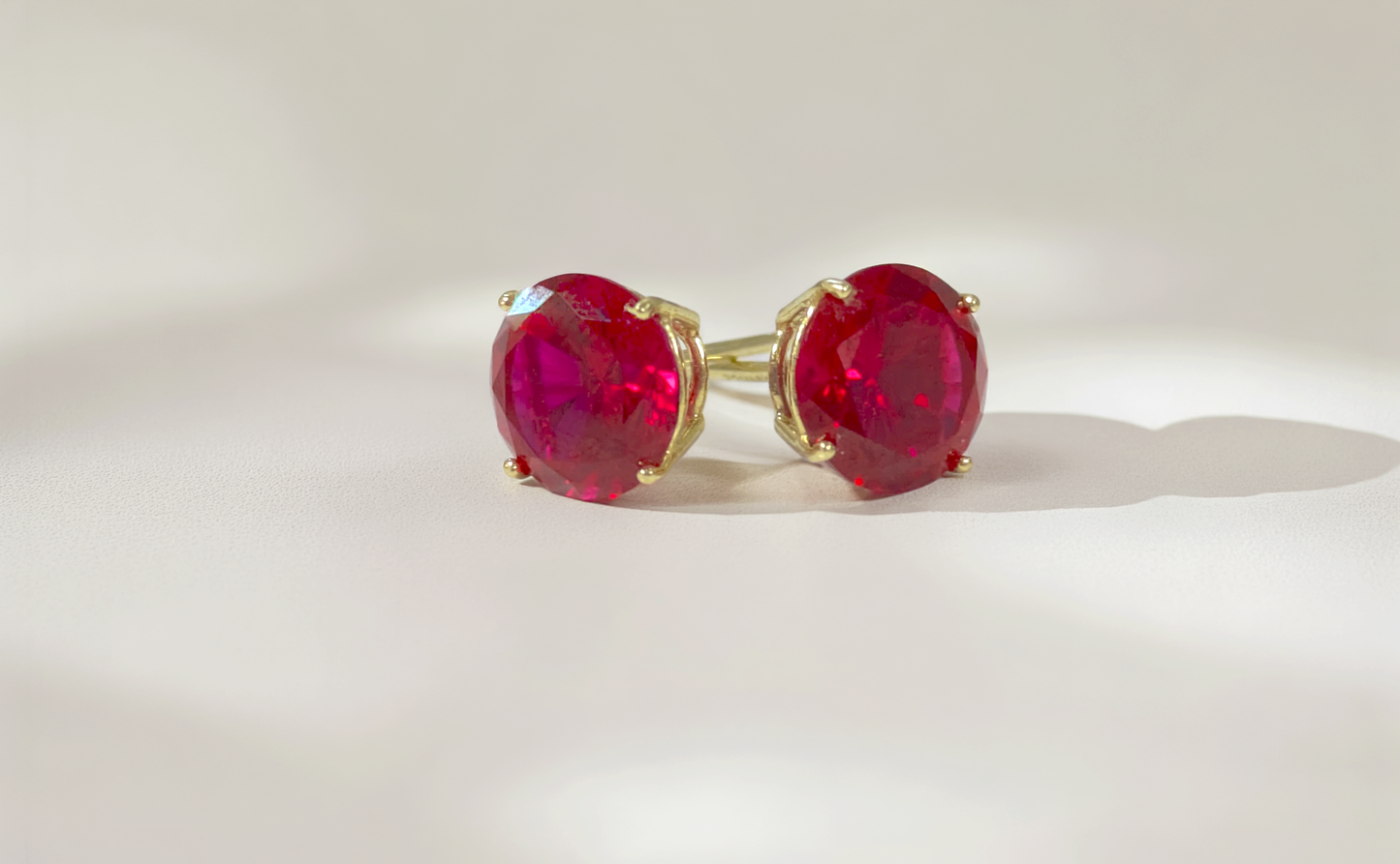 Ruby Stud Earrings